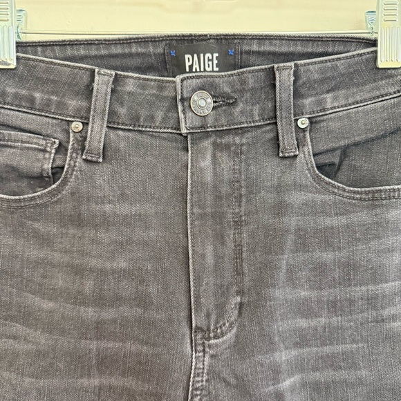 Paige Straight Leg Black Jeans Size 27 - Picture 5 of 13